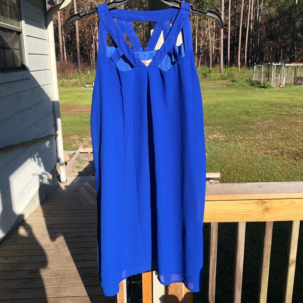 Blue Dressy Dress Size Medium